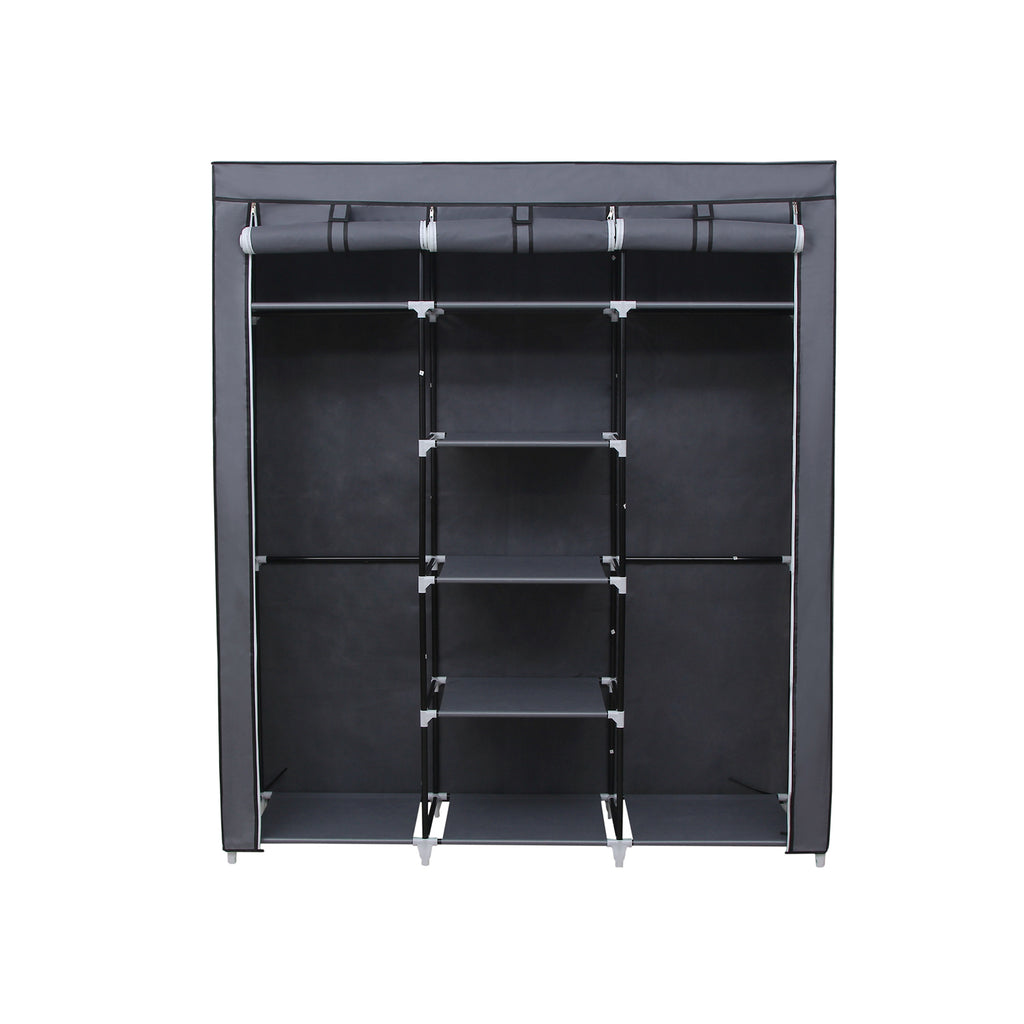 Großer Stoffschrank 175 x 150 cm Grau