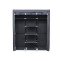 Großer Stoffschrank 175 x 150 cm Grau