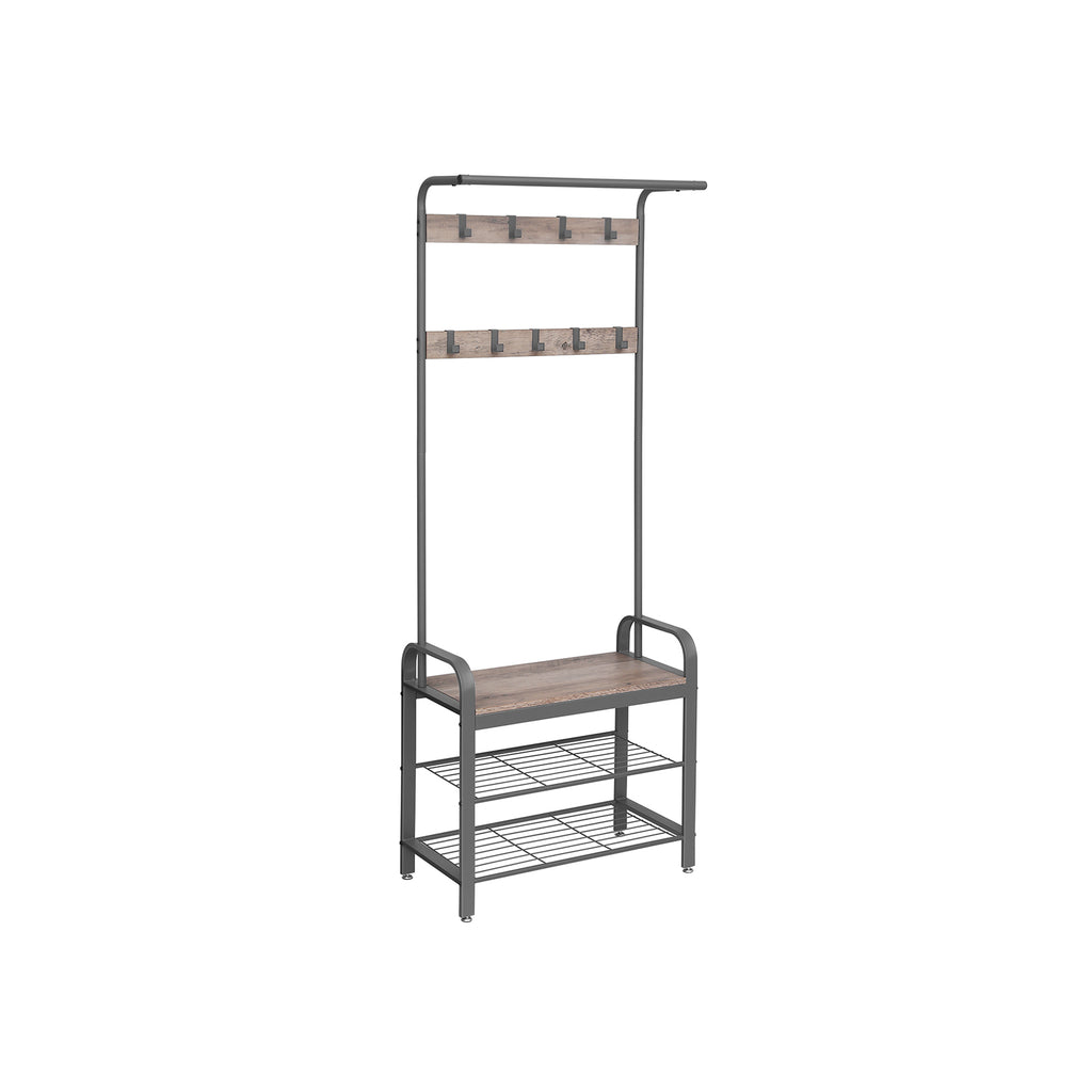 Garderobenständer 183 cm hoch Greige-Grau