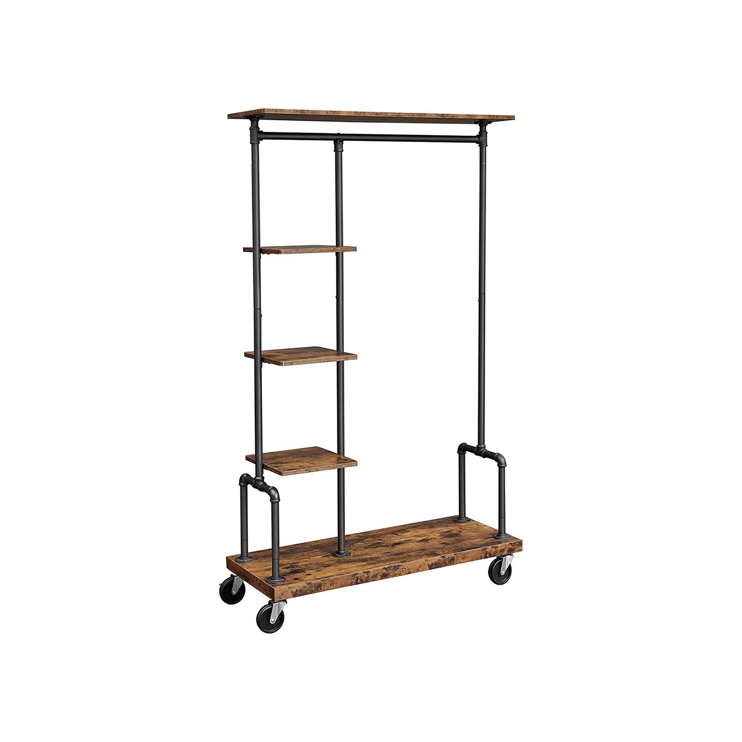 Garderobe mit Gitterablagen Industriestil