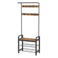 Garderobenständer, Garderobe, mit Schuhbank