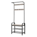 Garderobenständer, Garderobe, mit Schuhbank