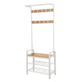 Garderobenständer, Garderobe, mit Schuhbank