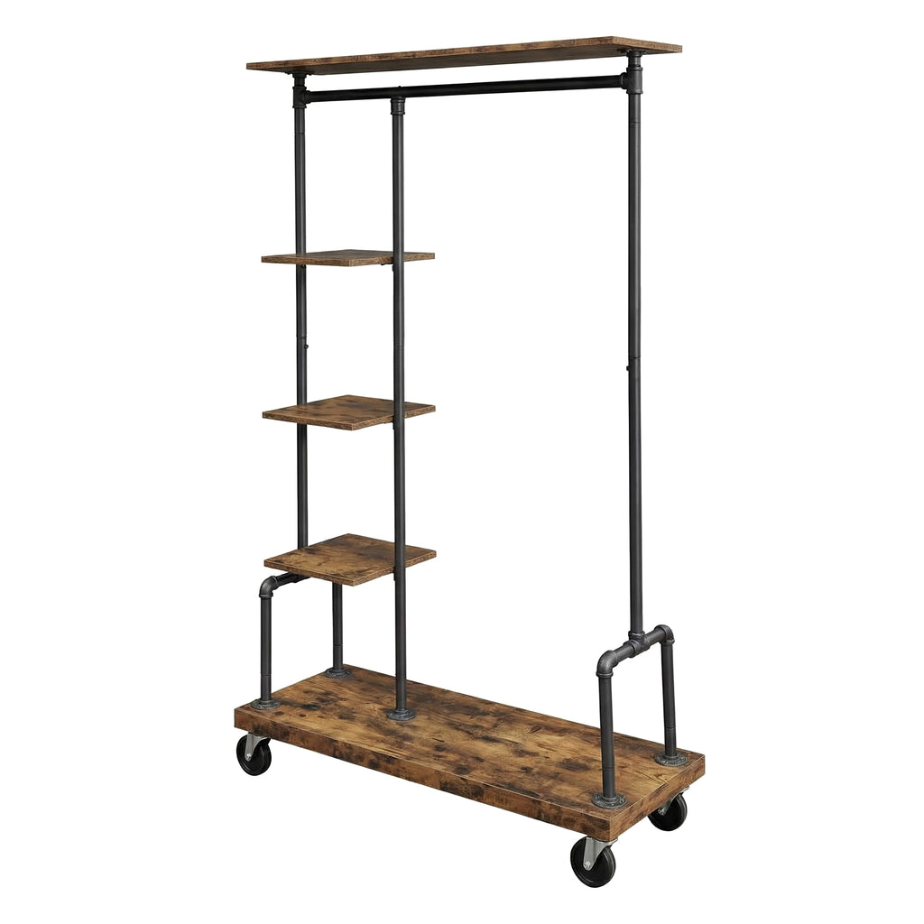 Kleiderständer, Industrie-Design, Kleiderständer auf Rädern