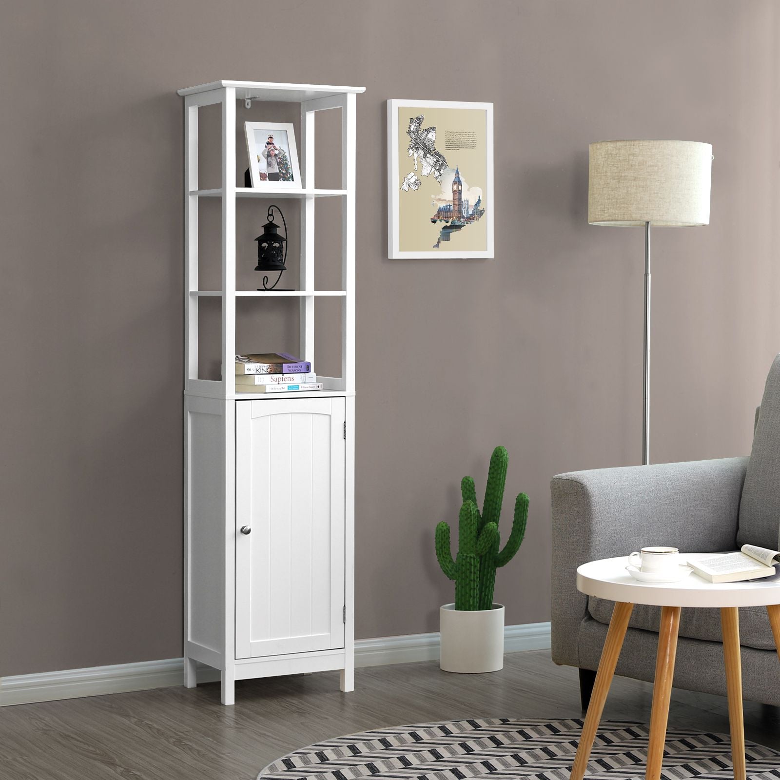 Hochschrank fürs Bad Weiß