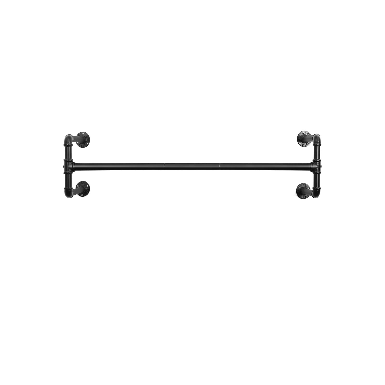 Kleiderstange für die Wand Schwarz