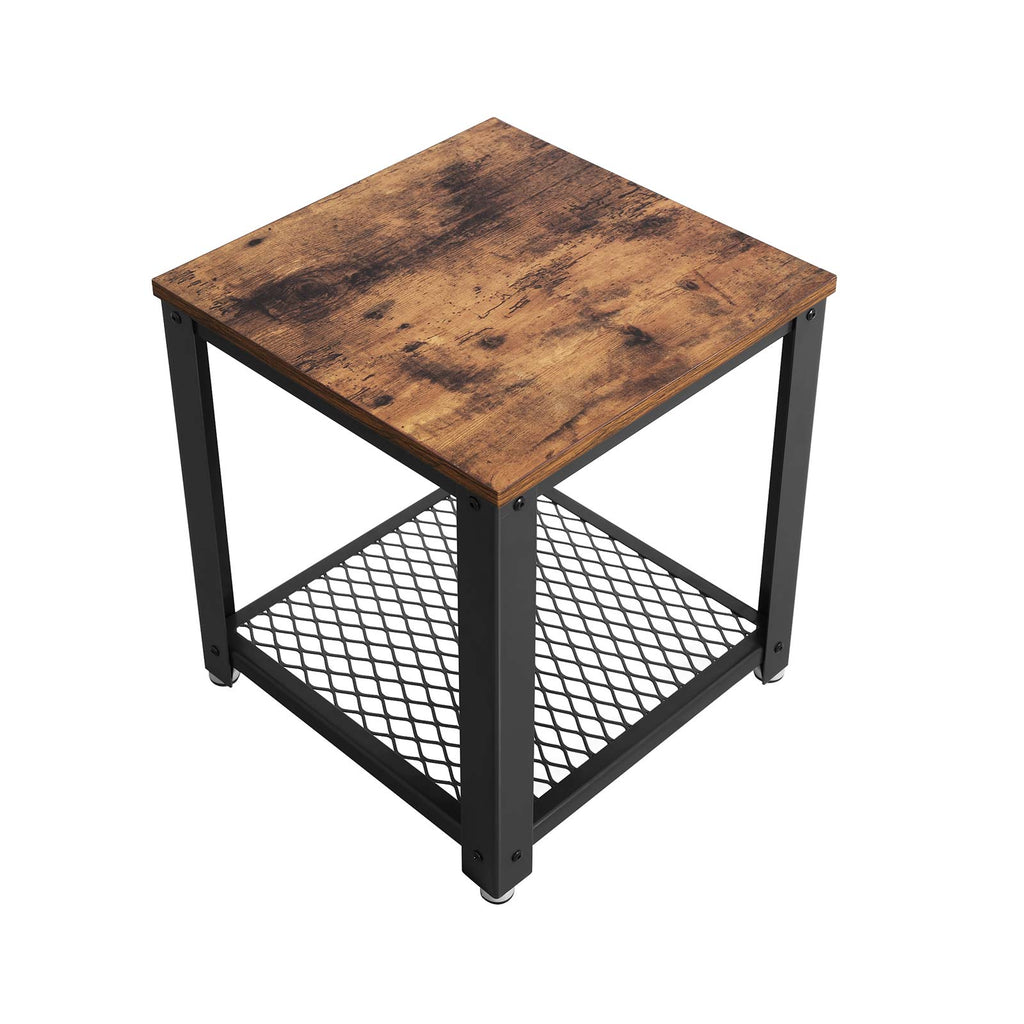 Industrie-Design Beistelltisch mit Gitter