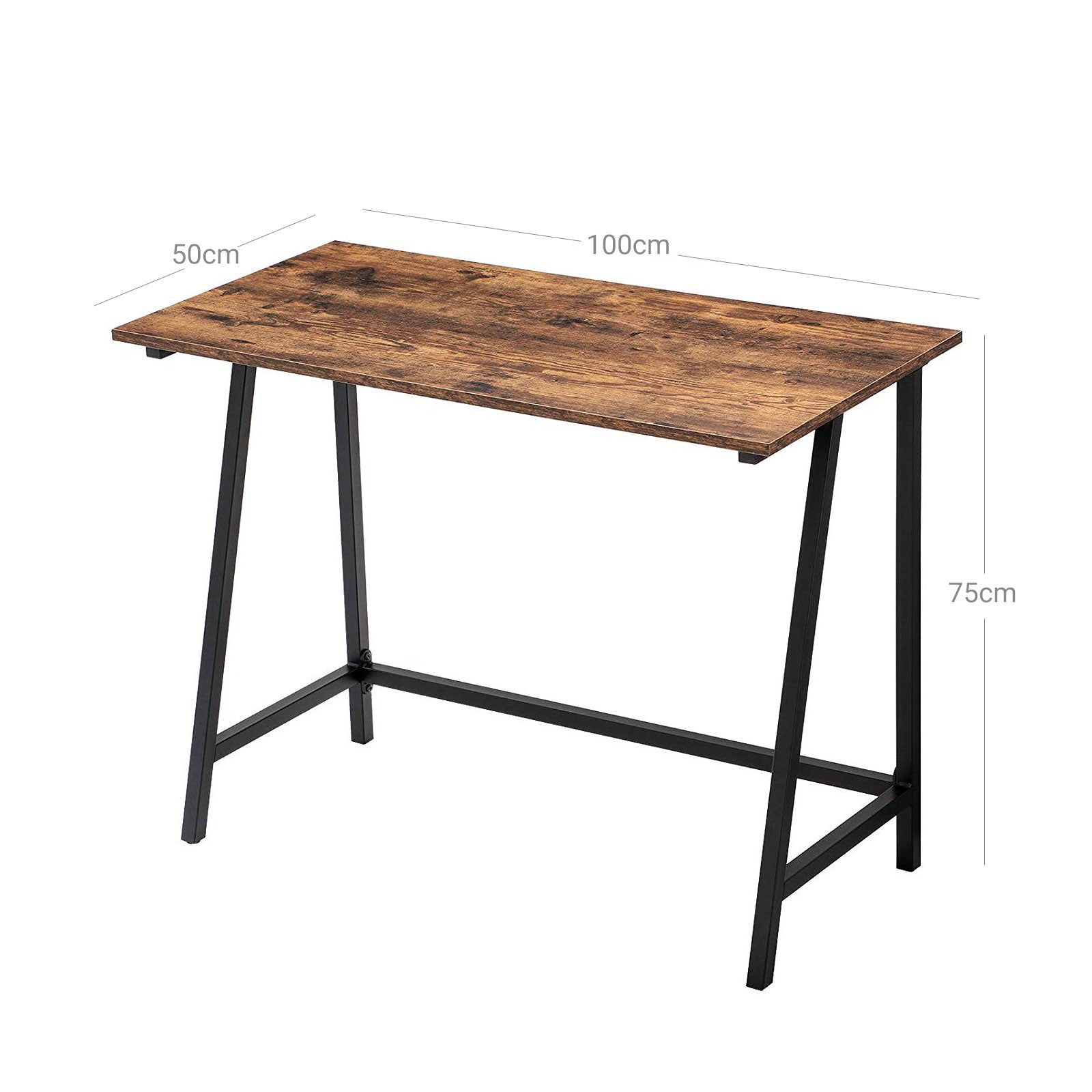 Industrial Schreibtisch 100 x 50 cm platzsparend
