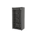 Stoffschrank mit Rolltür Grau