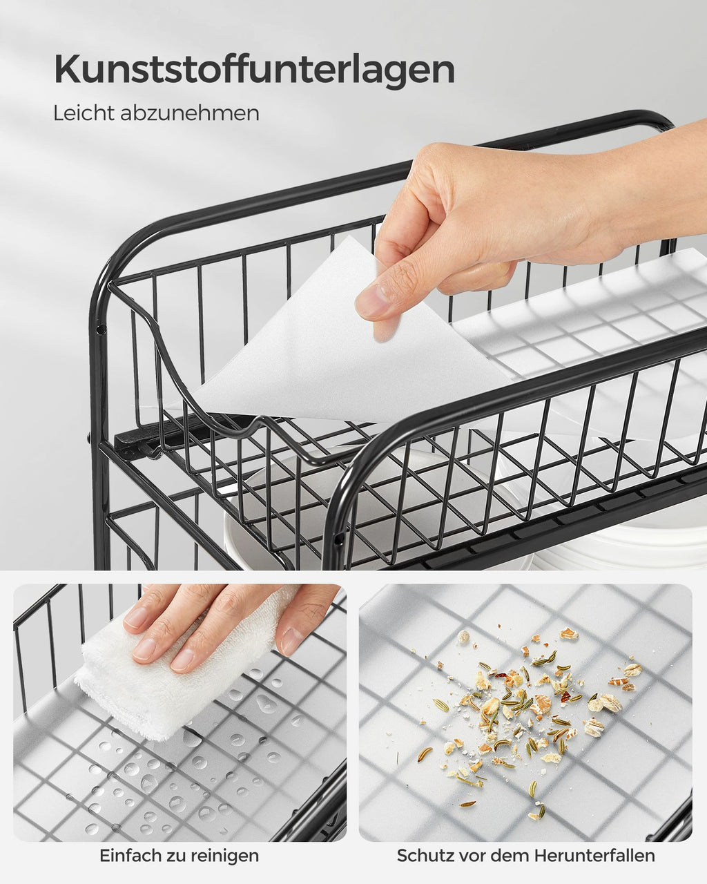 Küchenschrank Organizer stapelbar klassikschwarz