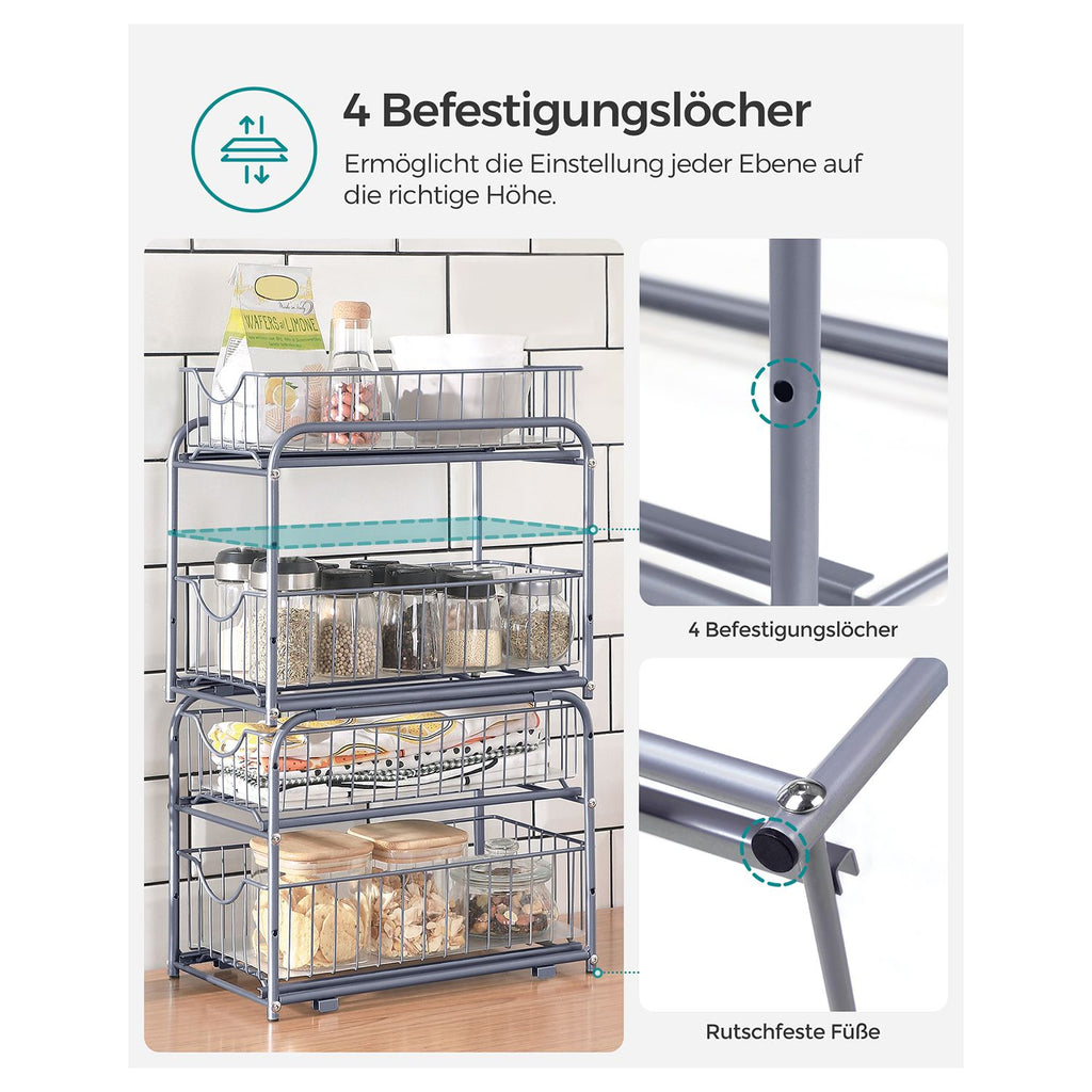 Küchen-Organizer mit 2 Schubladen