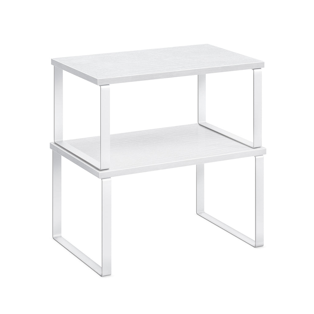 Küchen-Organizer 2er Set stapelbar wolkenweiß-schneeweiß