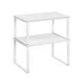 Küchen-Organizer 2er Set stapelbar wolkenweiß-schneeweiß