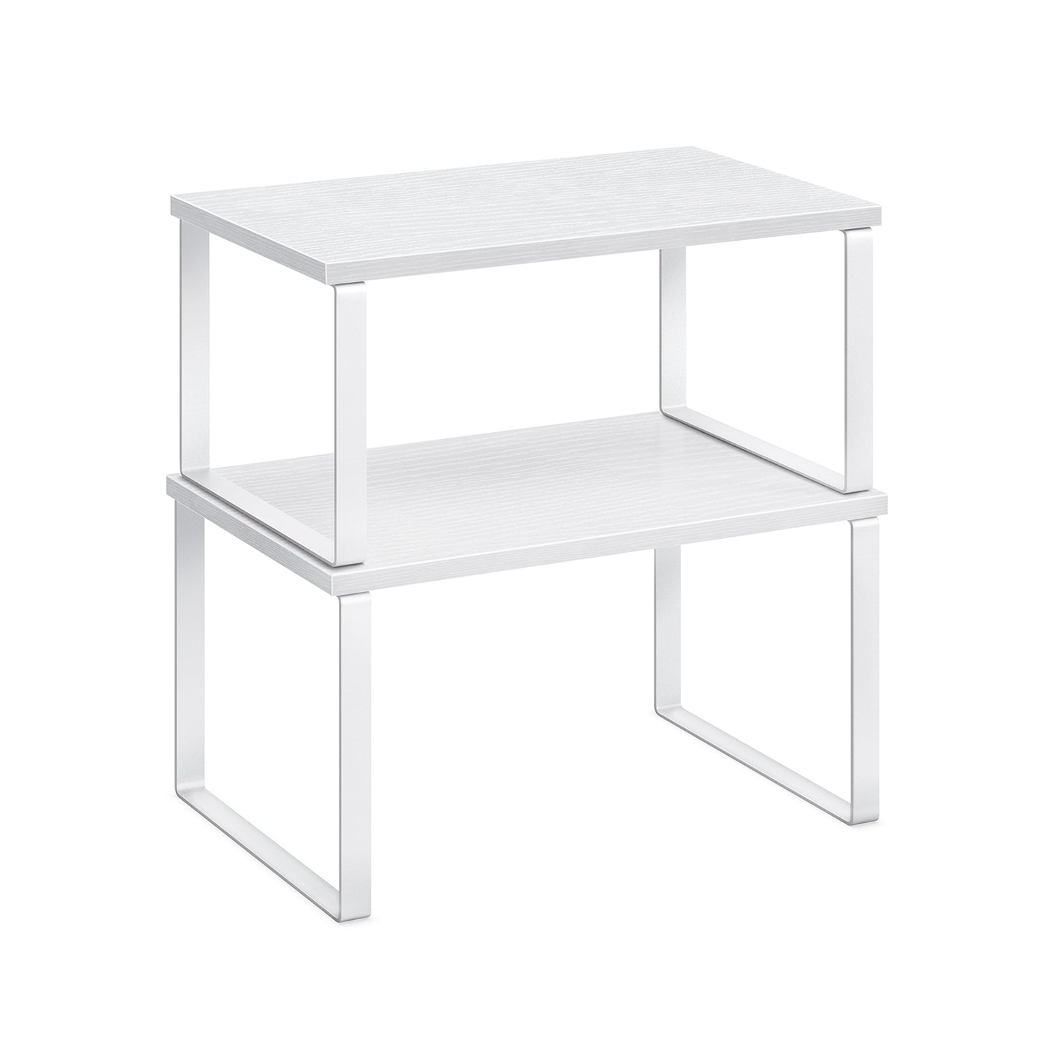Küchen-Organizer 2er Set stapelbar wolkenweiß-schneeweiß