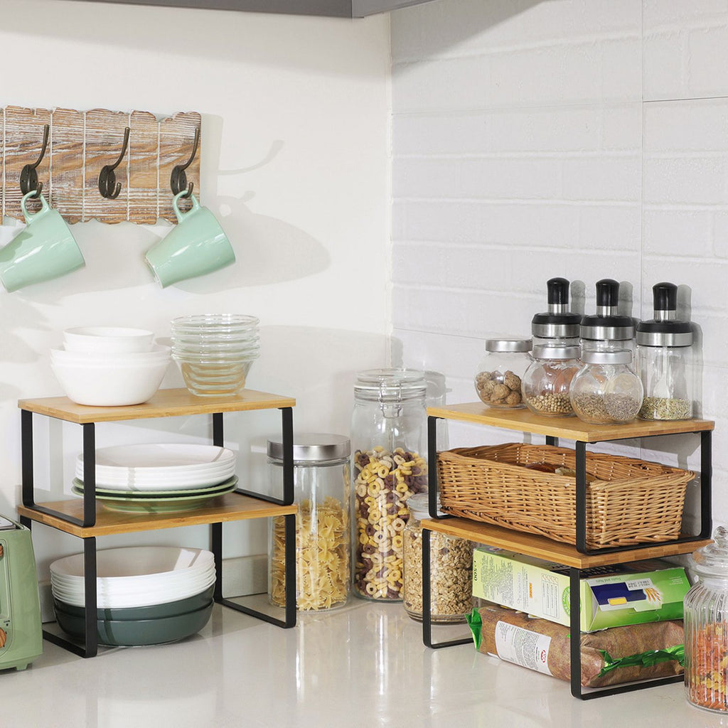 4er Set Küchen-Organizer stapelbar