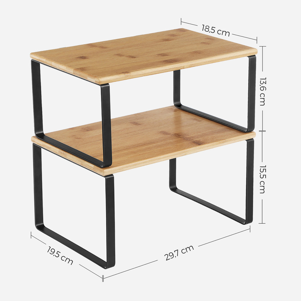 4er Set Küchen-Organizer stapelbar