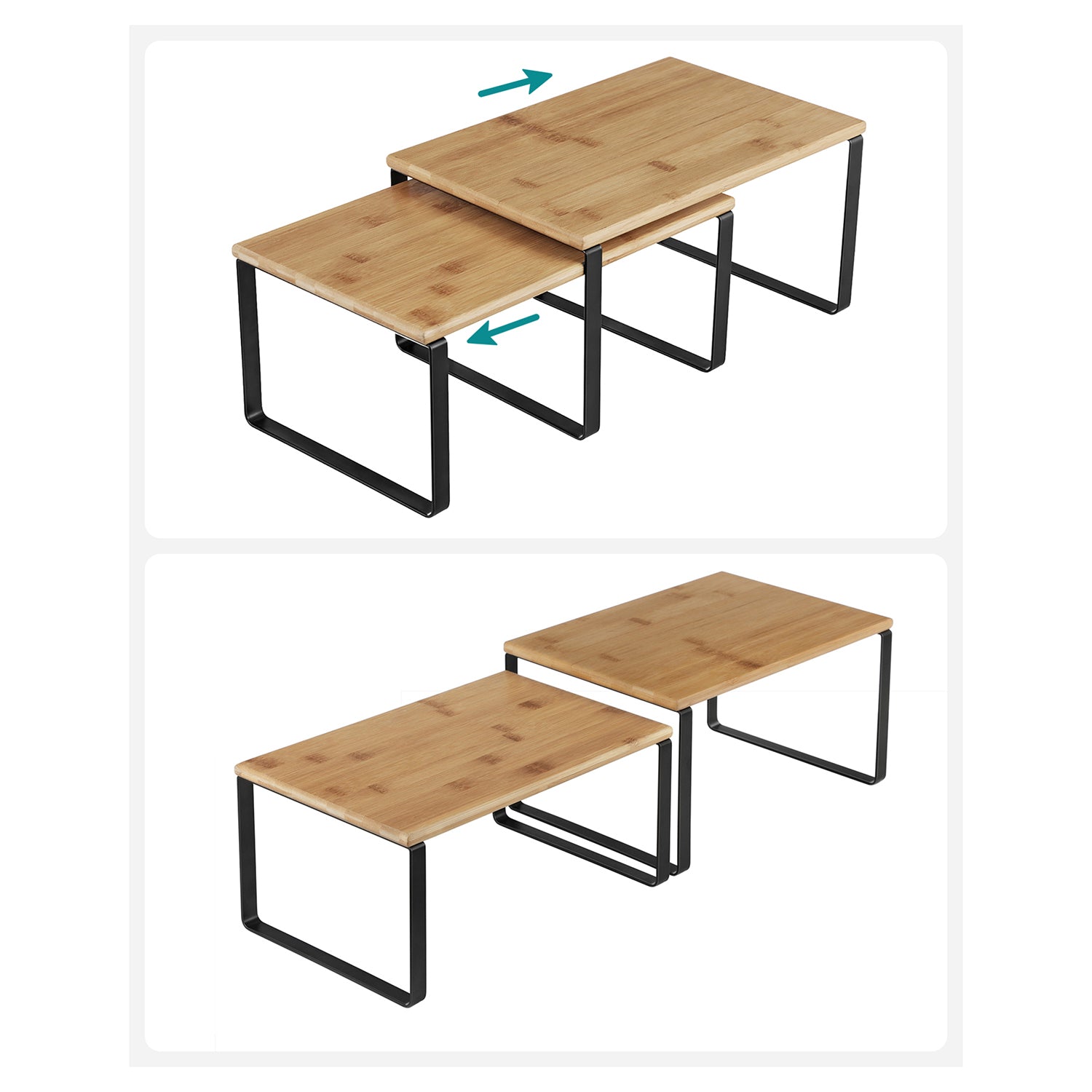4er Set Küchen-Organizer stapelbar