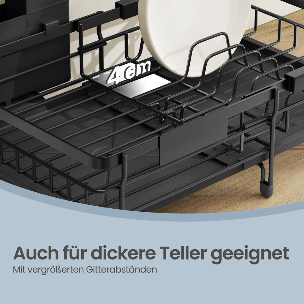 Geschirrständer ausziehbar, Stahl, Abtropfgestell