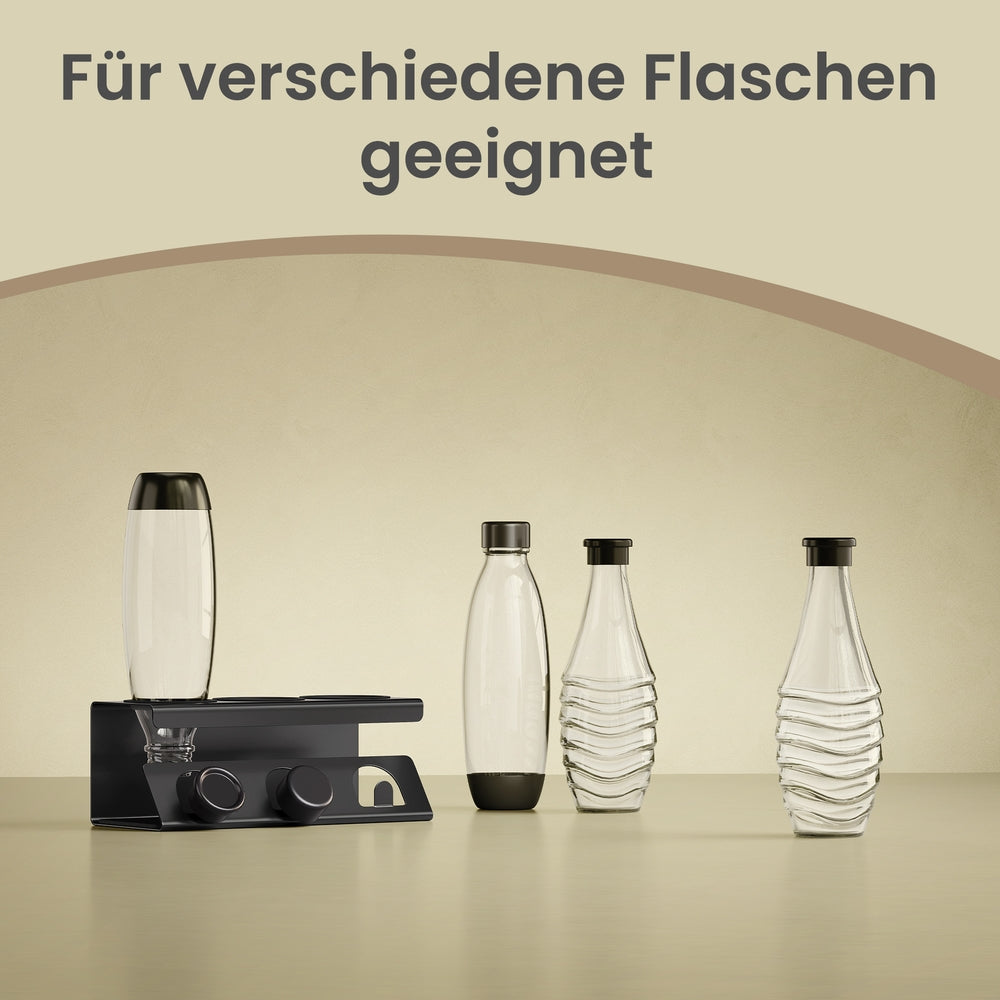 Flaschenhalter, für 3 Flaschen, Abtropfgestell flaschen