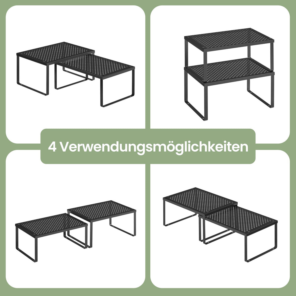 Gewürzregal, 4er Set, Küchenregal