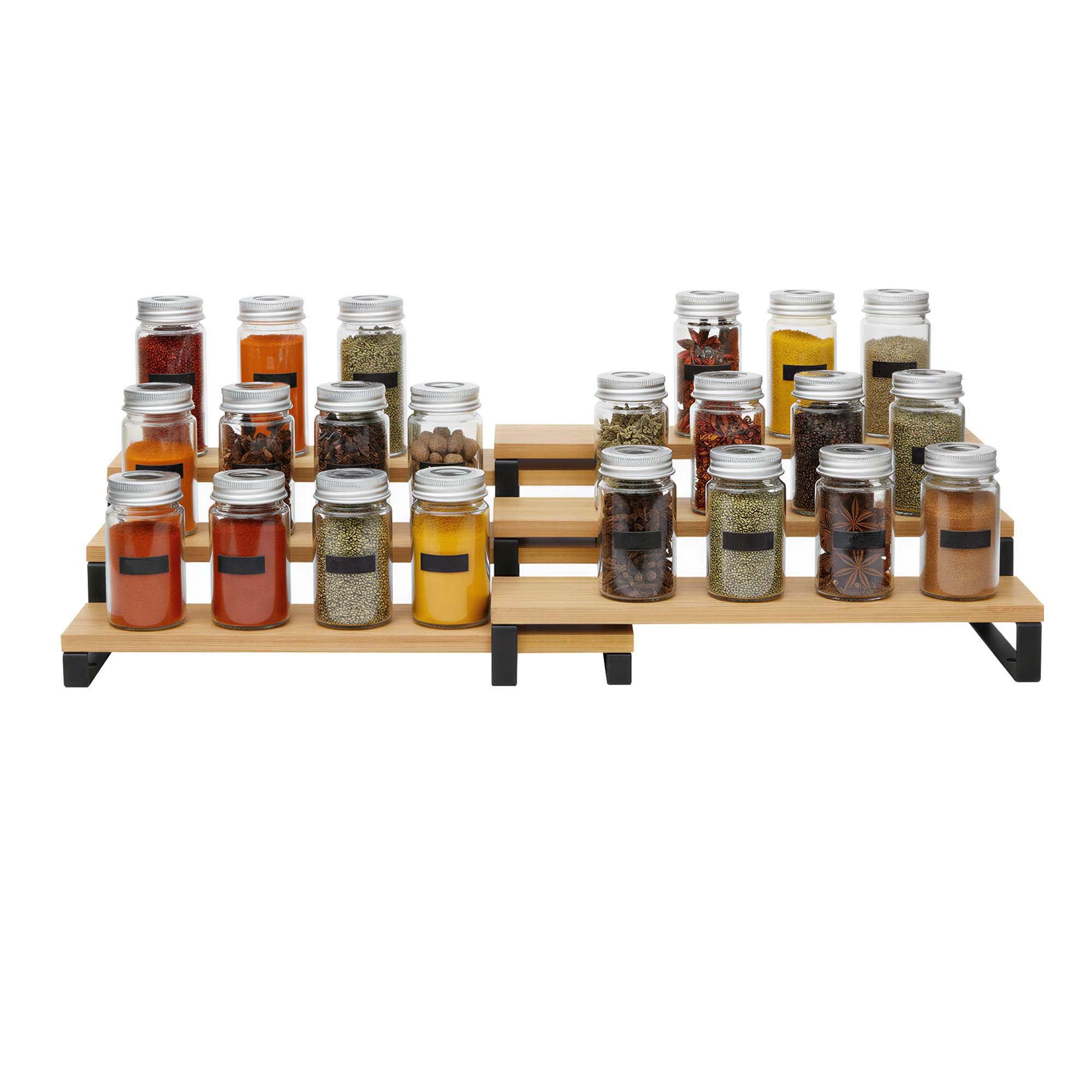 Gewürzregale, Küchenregale stehend, 2er Set