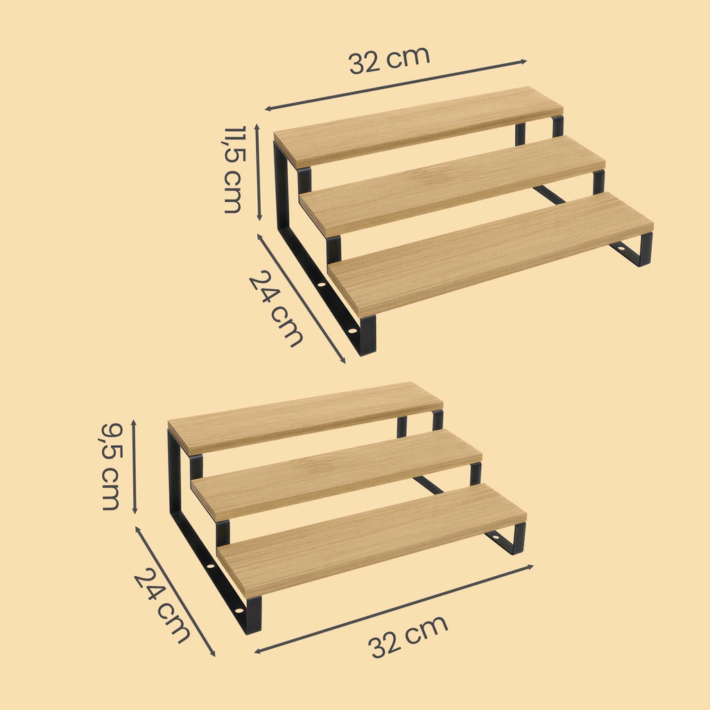 Gewürzregale, Küchenregale stehend, 2er Set