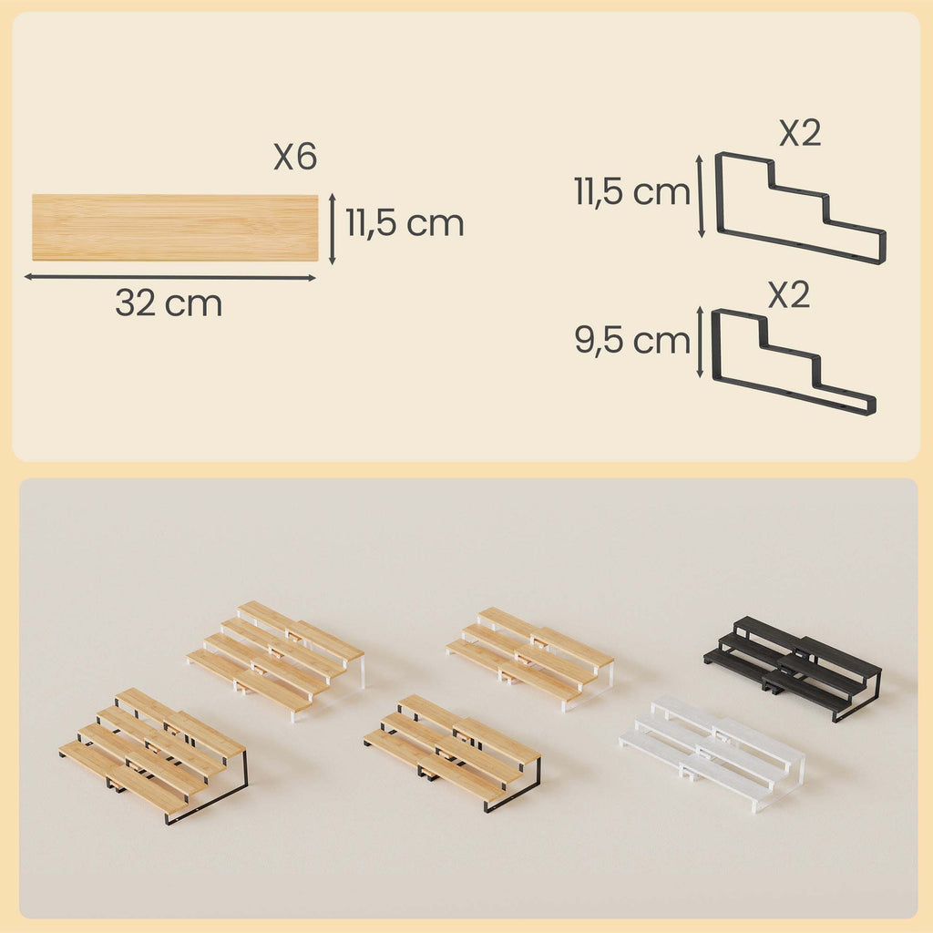 Gewürzregale, Küchenregale stehend, 2er Set