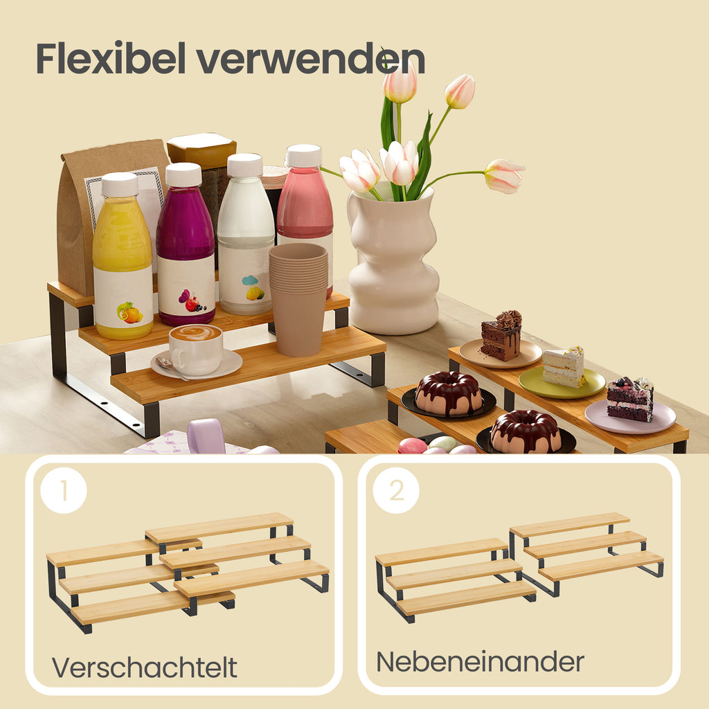 Gewürzregale, Küchenregale stehend, 2er Set