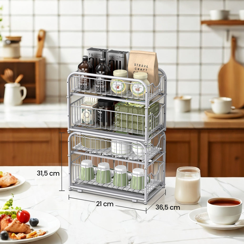 Küchen-Organizer, Küchenregal, Ordnungssystem
