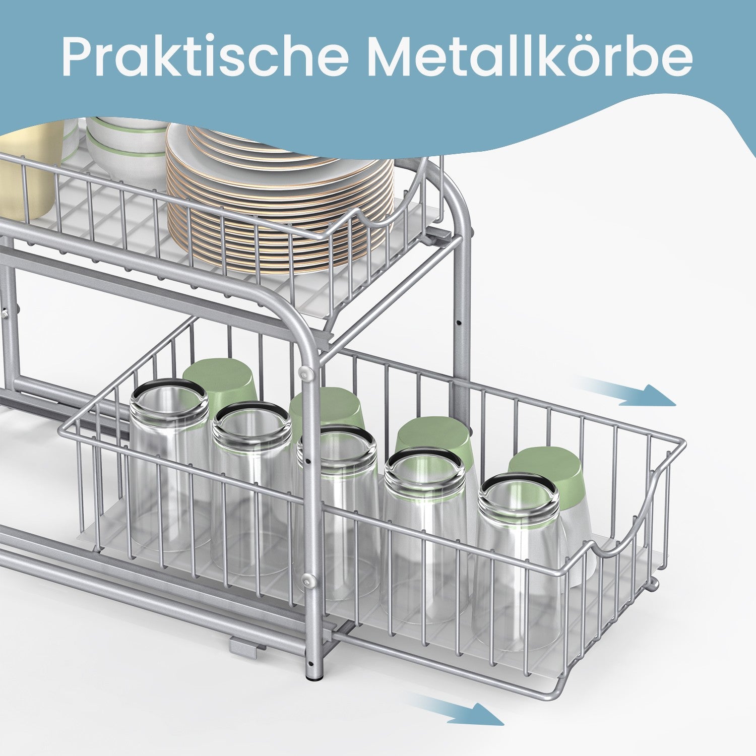 Küchen-Organizer, Küchenregal, Ordnungssystem