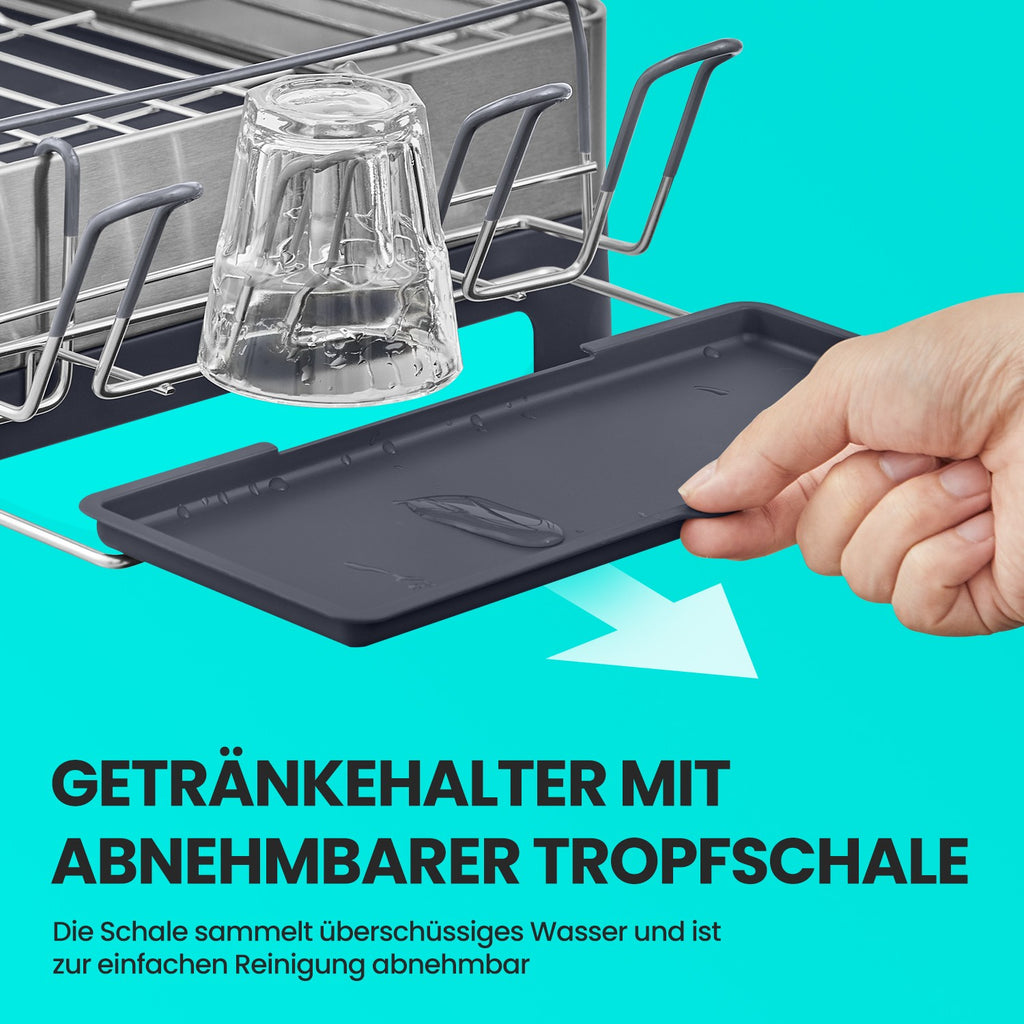 Abtropfgestell, Geschirr-Abtropfständer, Auslauf