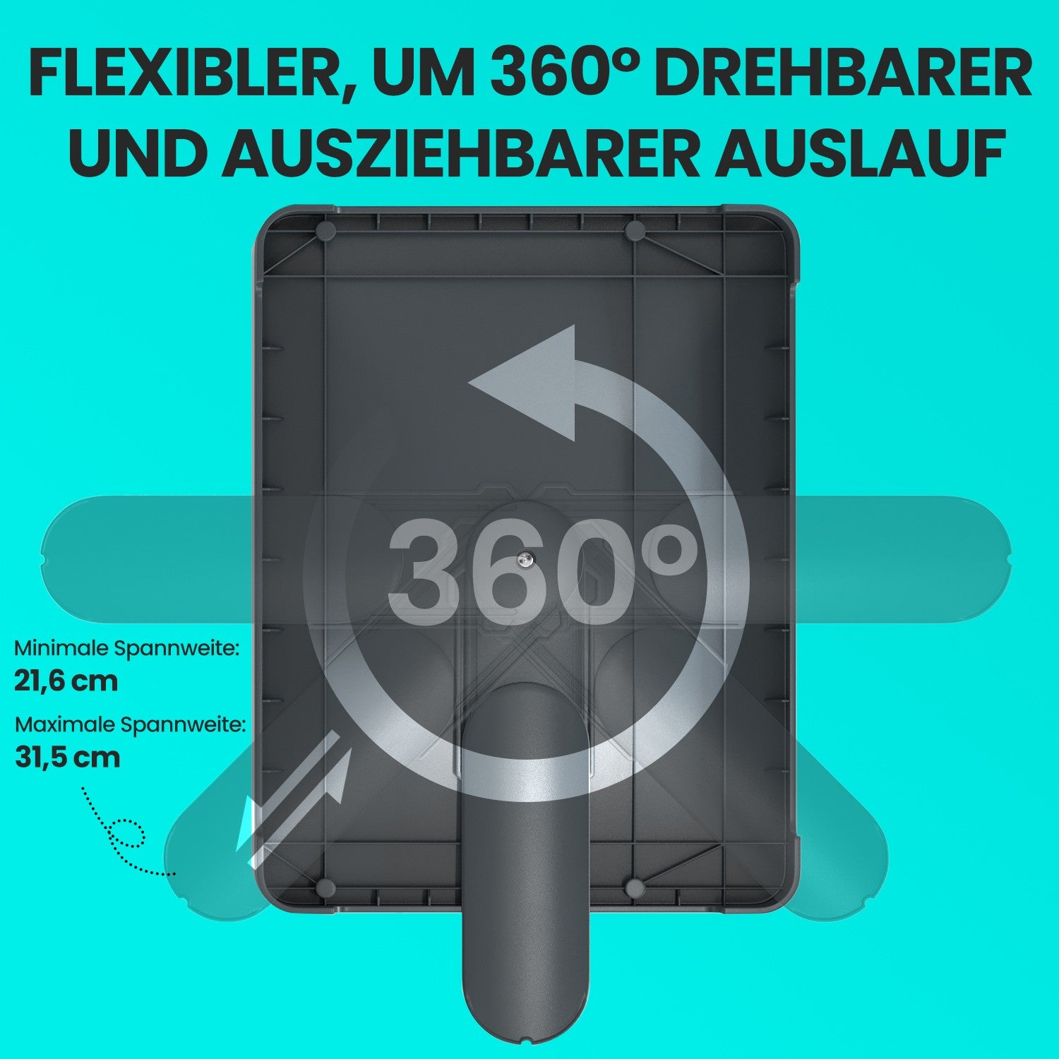 Abtropfgestell, Geschirr-Abtropfständer, Auslauf