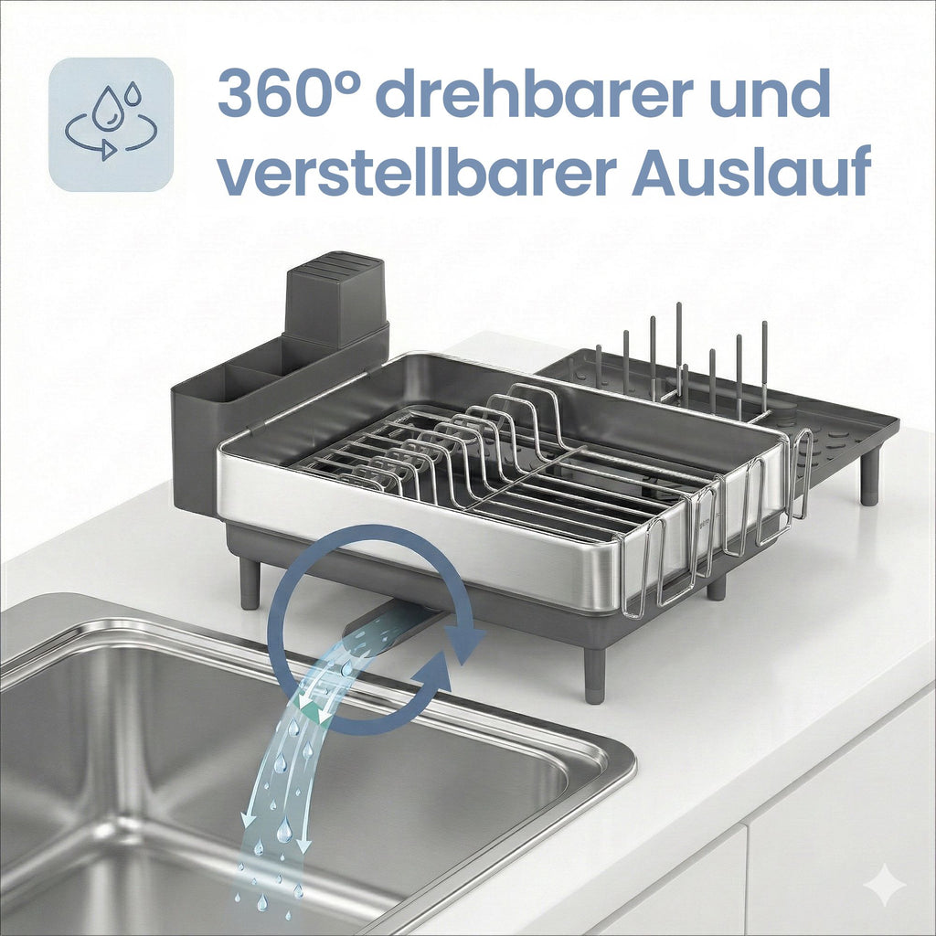 Abtropfgestell, Geschirr-Abtropfständer, ausziehbar