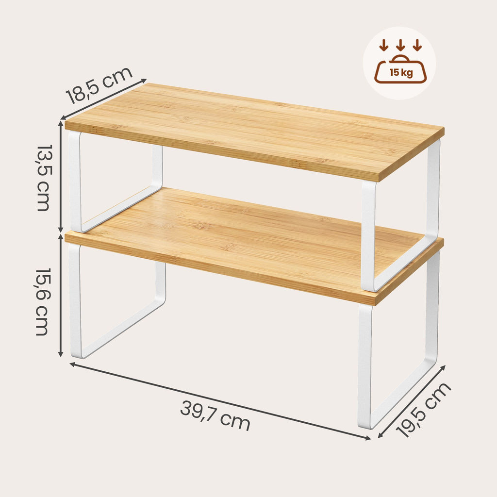Gewürzregal, 2er Set Küchen-Organizer, Küchenregal