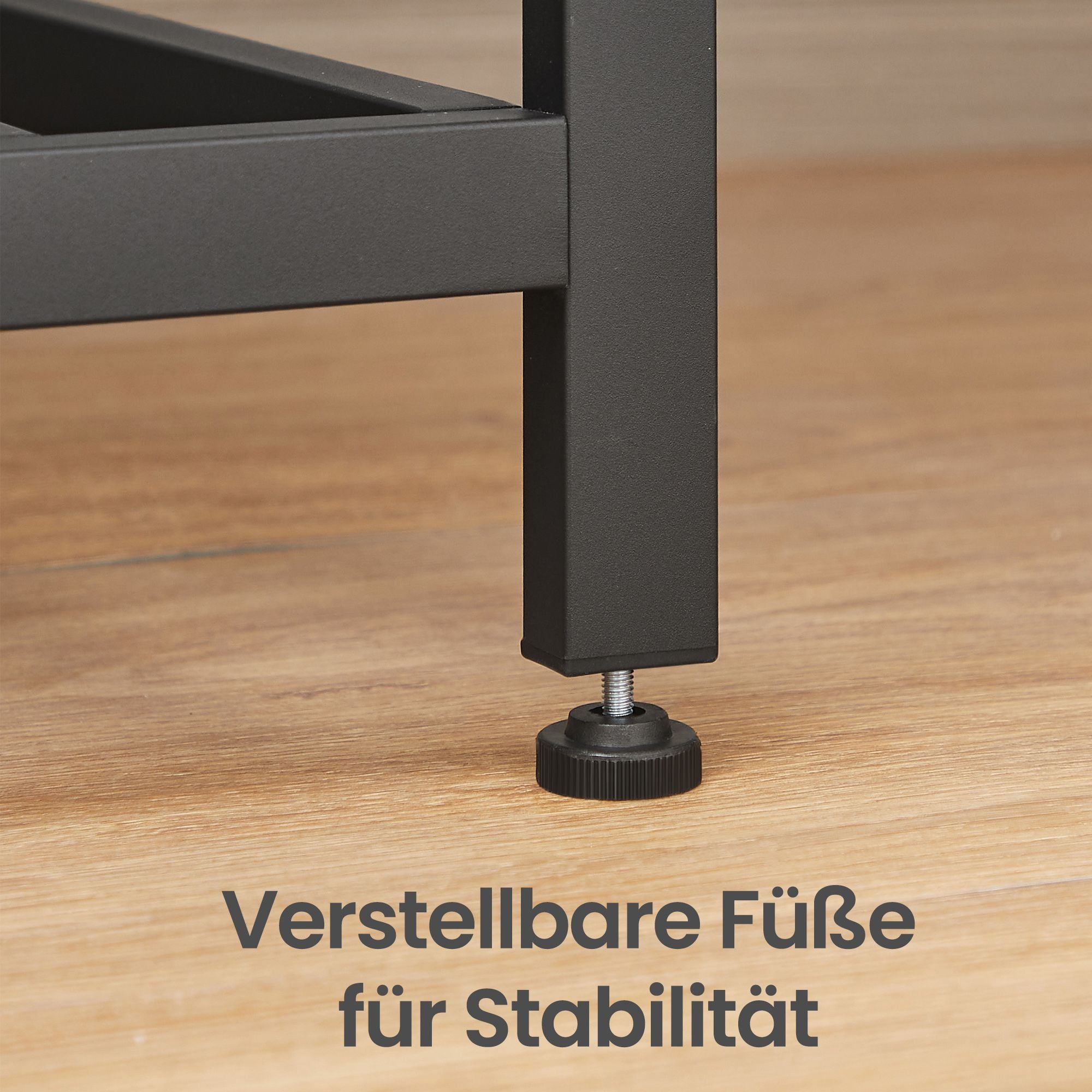 Küchenregal mit großer Arbeitsplatte, 3-stufiges Mikrowellenregal, Stahlrahmen
