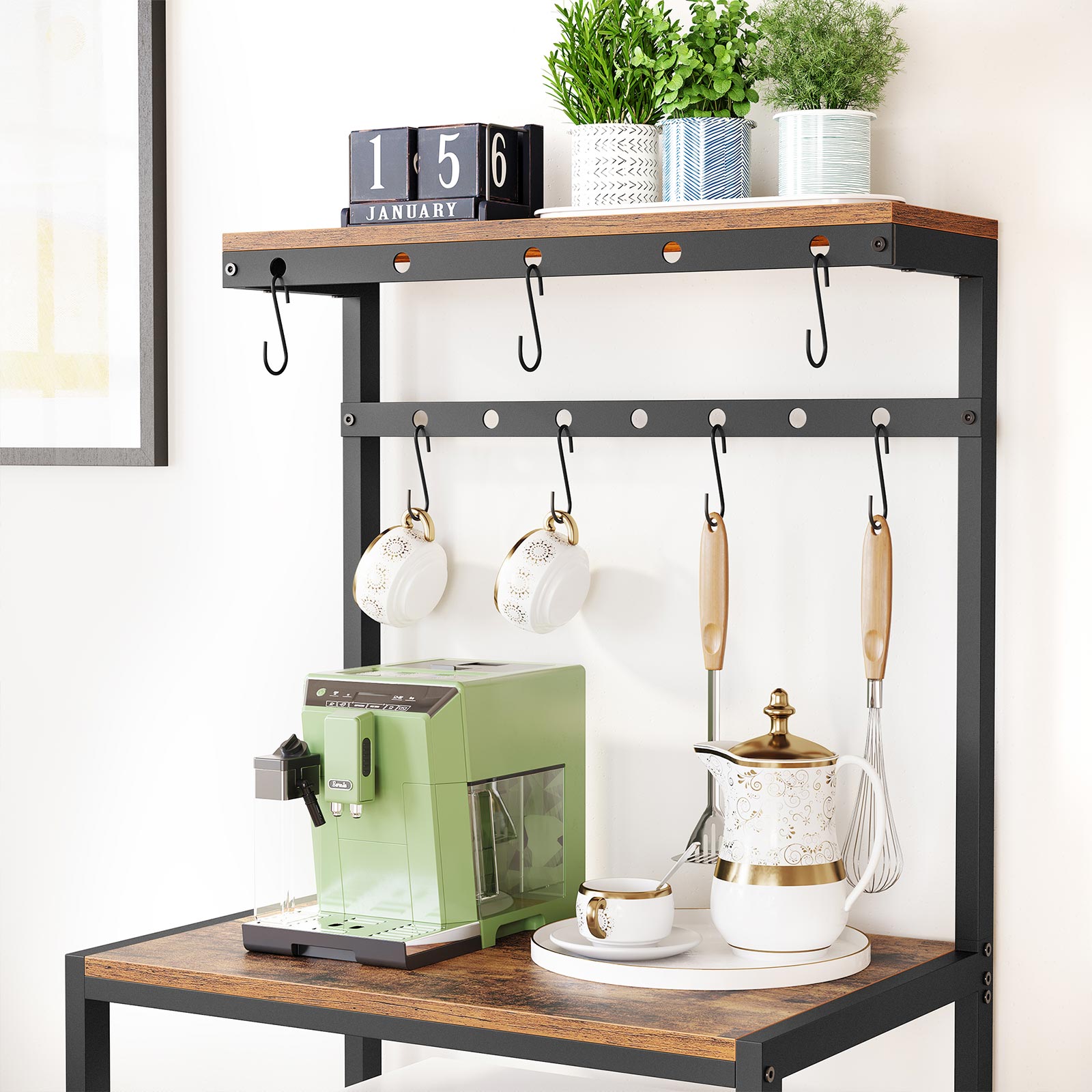 Industrie-Design Standregal mit Ablagen