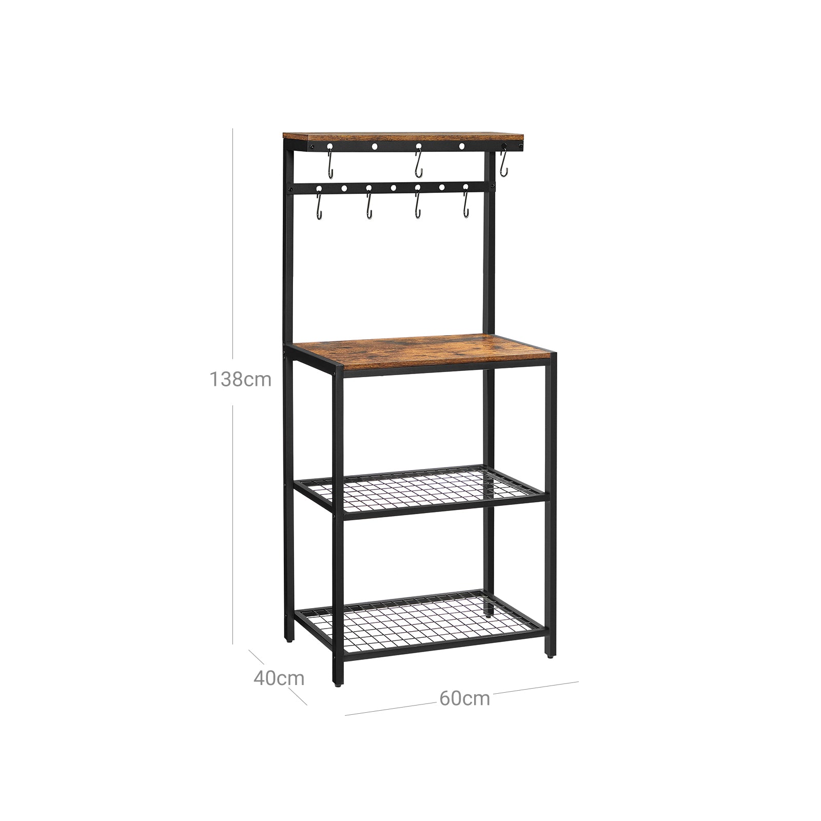 Industrie-Design Standregal mit Ablagen