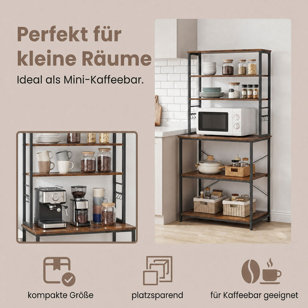 Küchenregal, Standregal, Mikrowellen-Regal