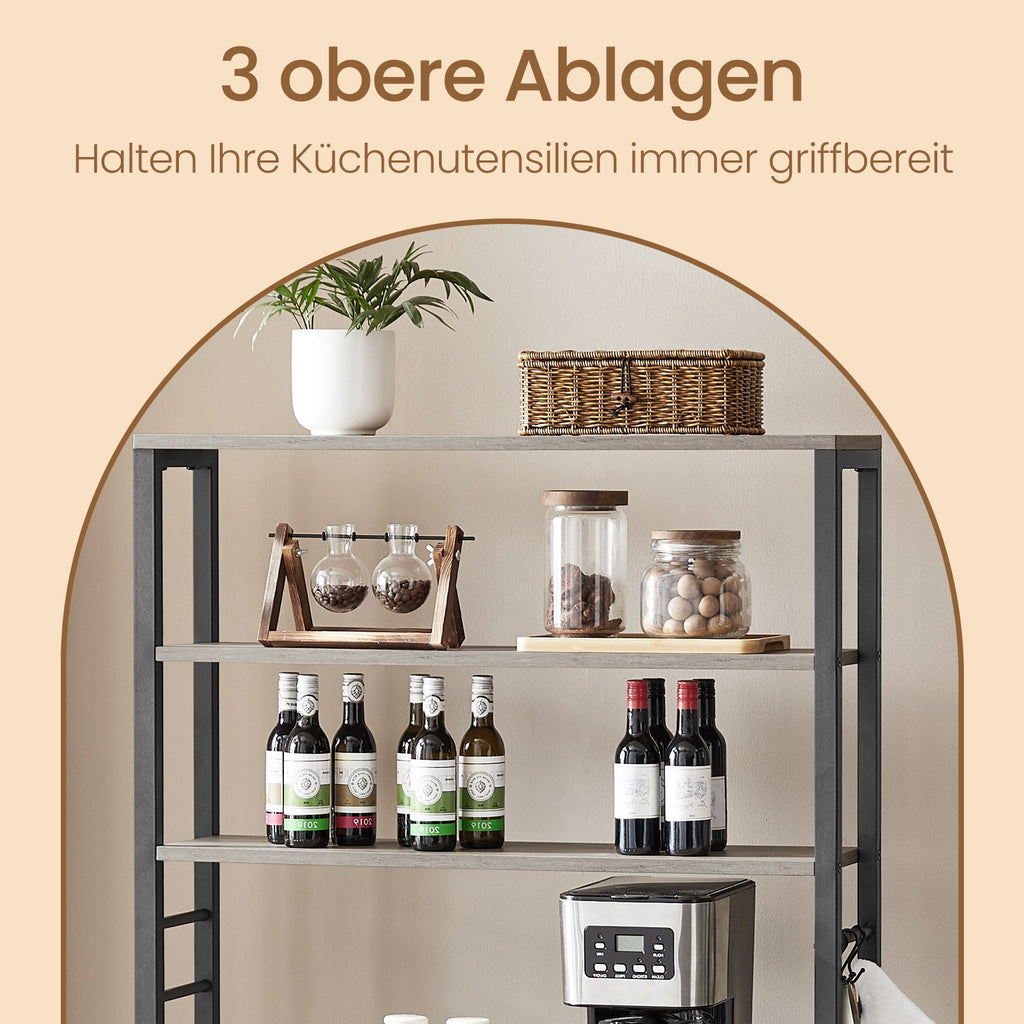 Küchenregal, Standregal, Mikrowellen-Regal
