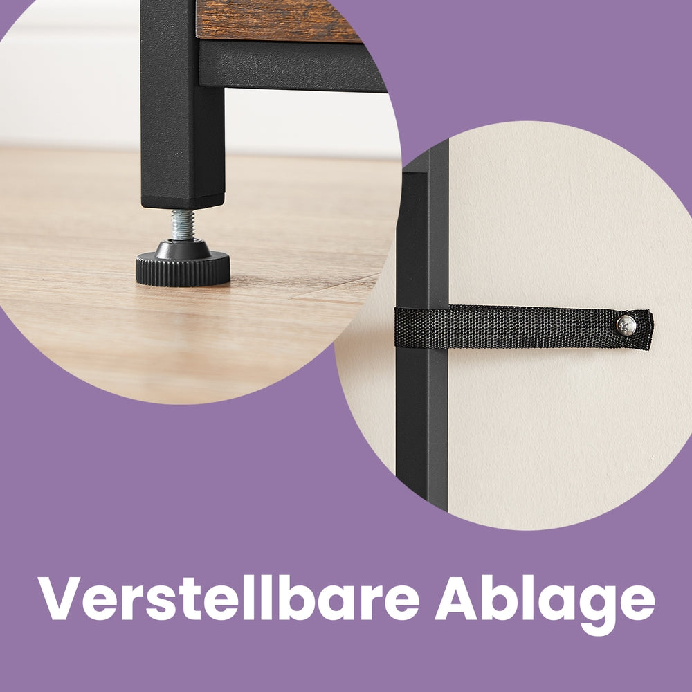 Küchenregal mit Steckdosenleiste, mit Gitterablage, 14 Haken