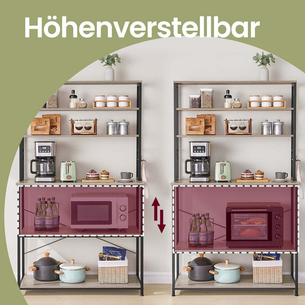 Küchenregal, Standregal, Mikrowellen-Regal