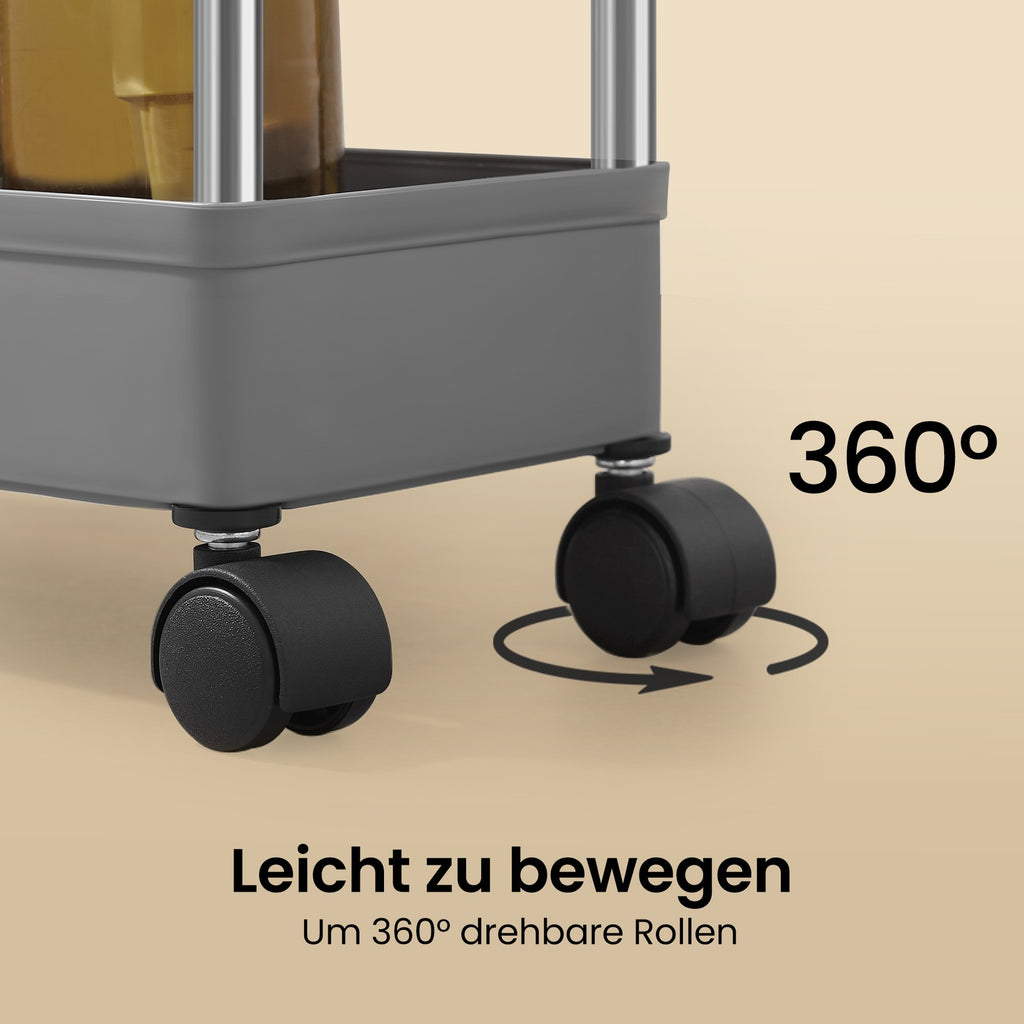Rollwagen, Küchenwagen mit 3 Ebenen, Küchenregal