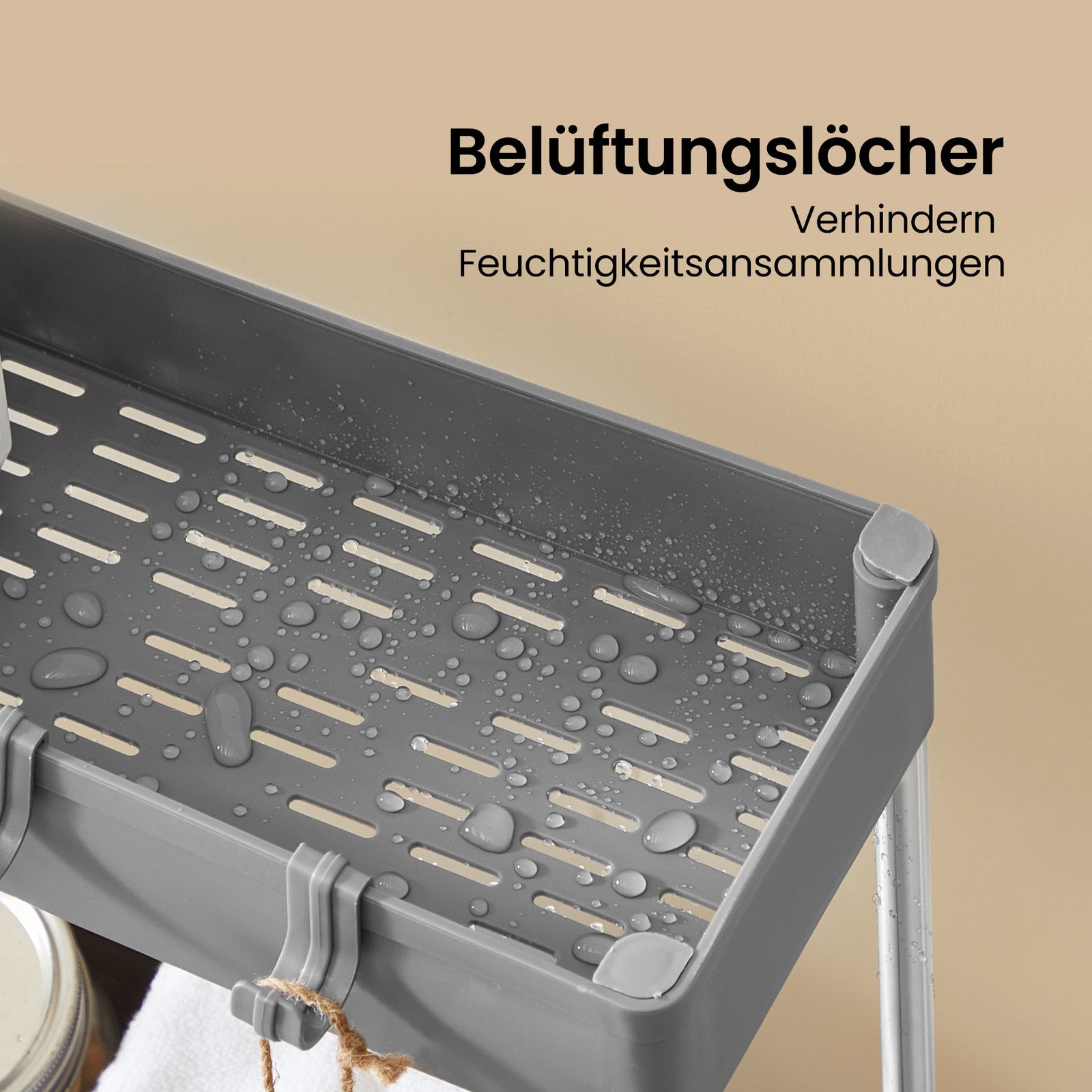 Rollwagen, Küchenwagen mit 3 Ebenen, Küchenregal