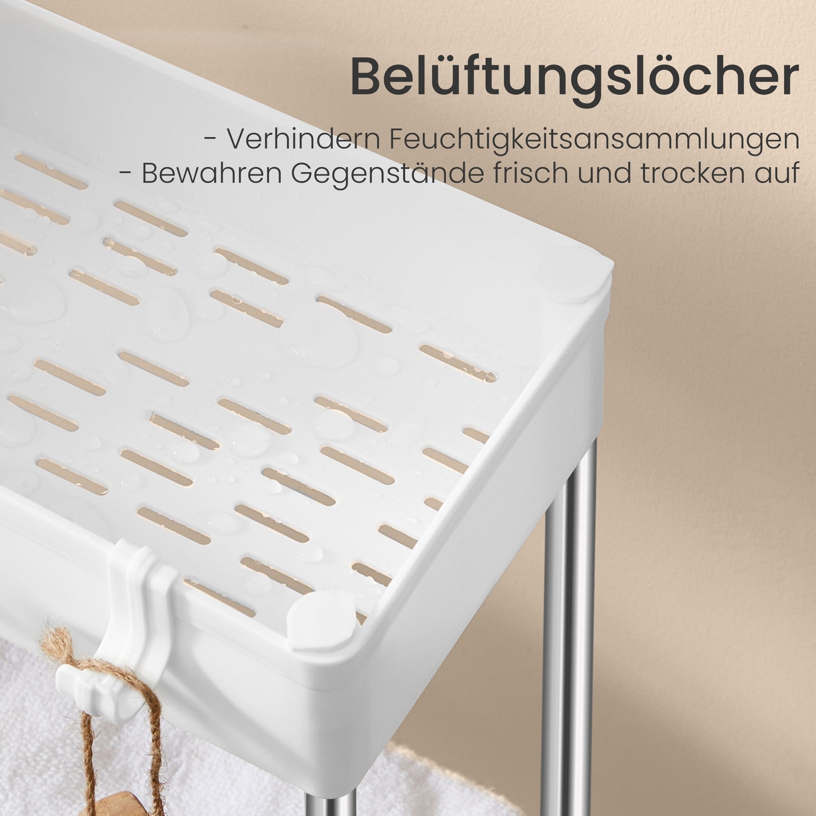 Rollwagen, Küchenwagen mit 3 Ebenen, Küchenregal
