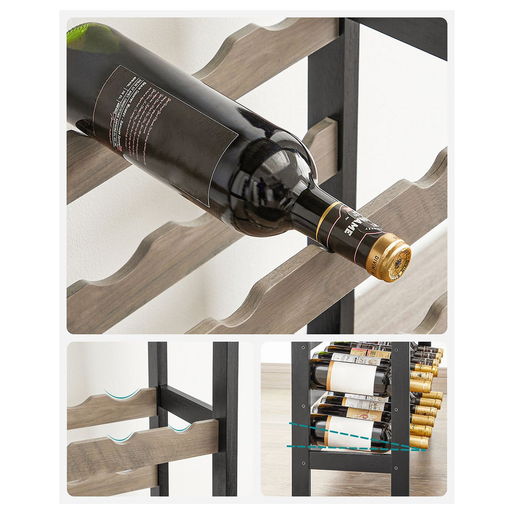 Weinregal mit Glashalter