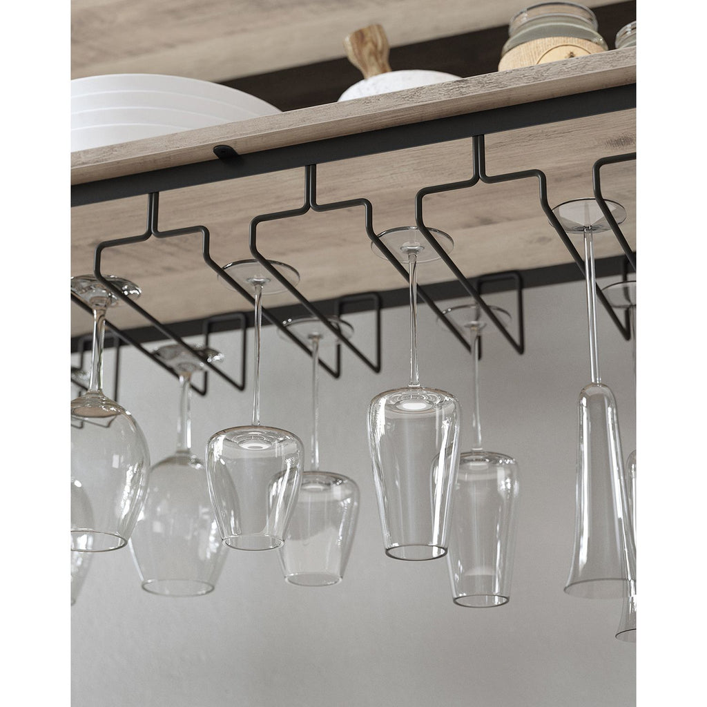 Weinregal mit Glashalter