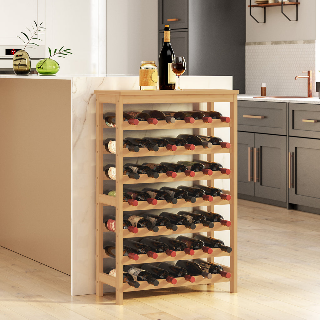 Weinregal 7 Ebenen für bis zu 42 Flaschen