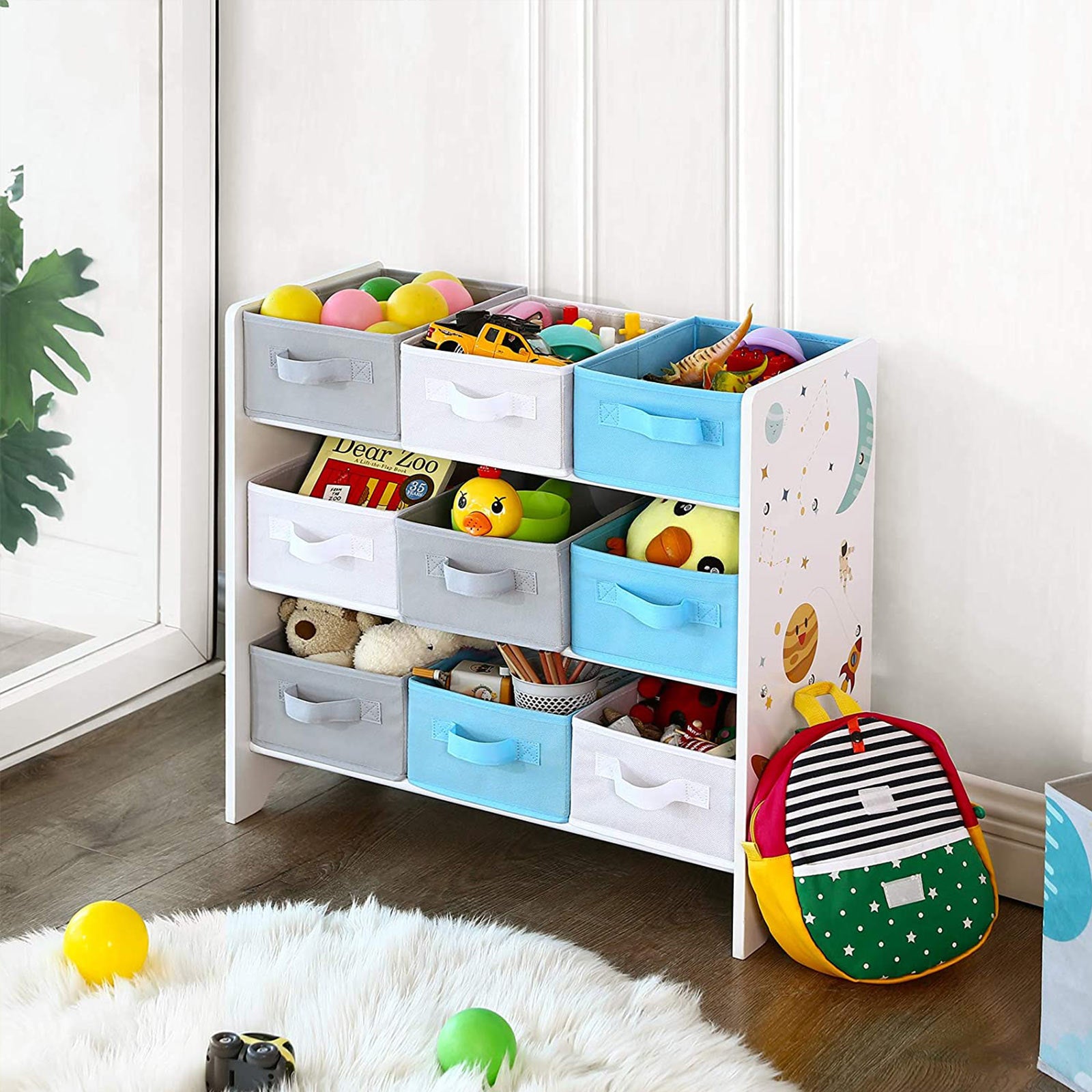 Kinderzimmerregal für Spielzeug