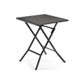 Klapptisch Polyrattan Dunkelbraun