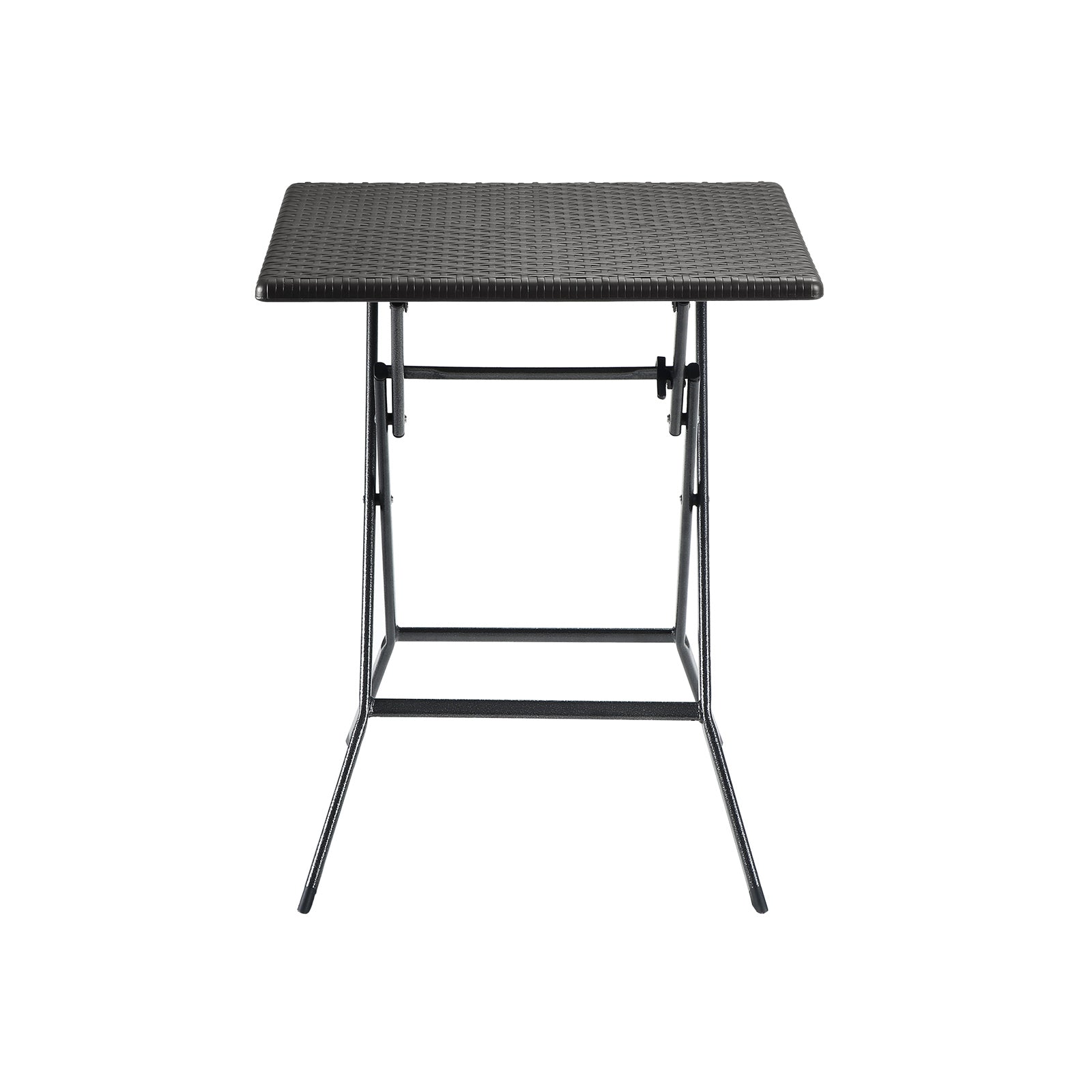 Klapptisch Polyrattan Dunkelbraun